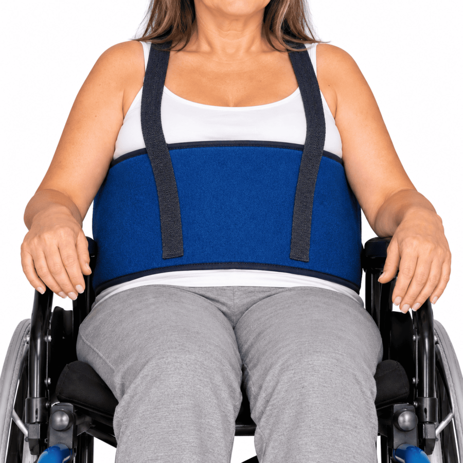 Sujetador de paciente para silla de ruedas